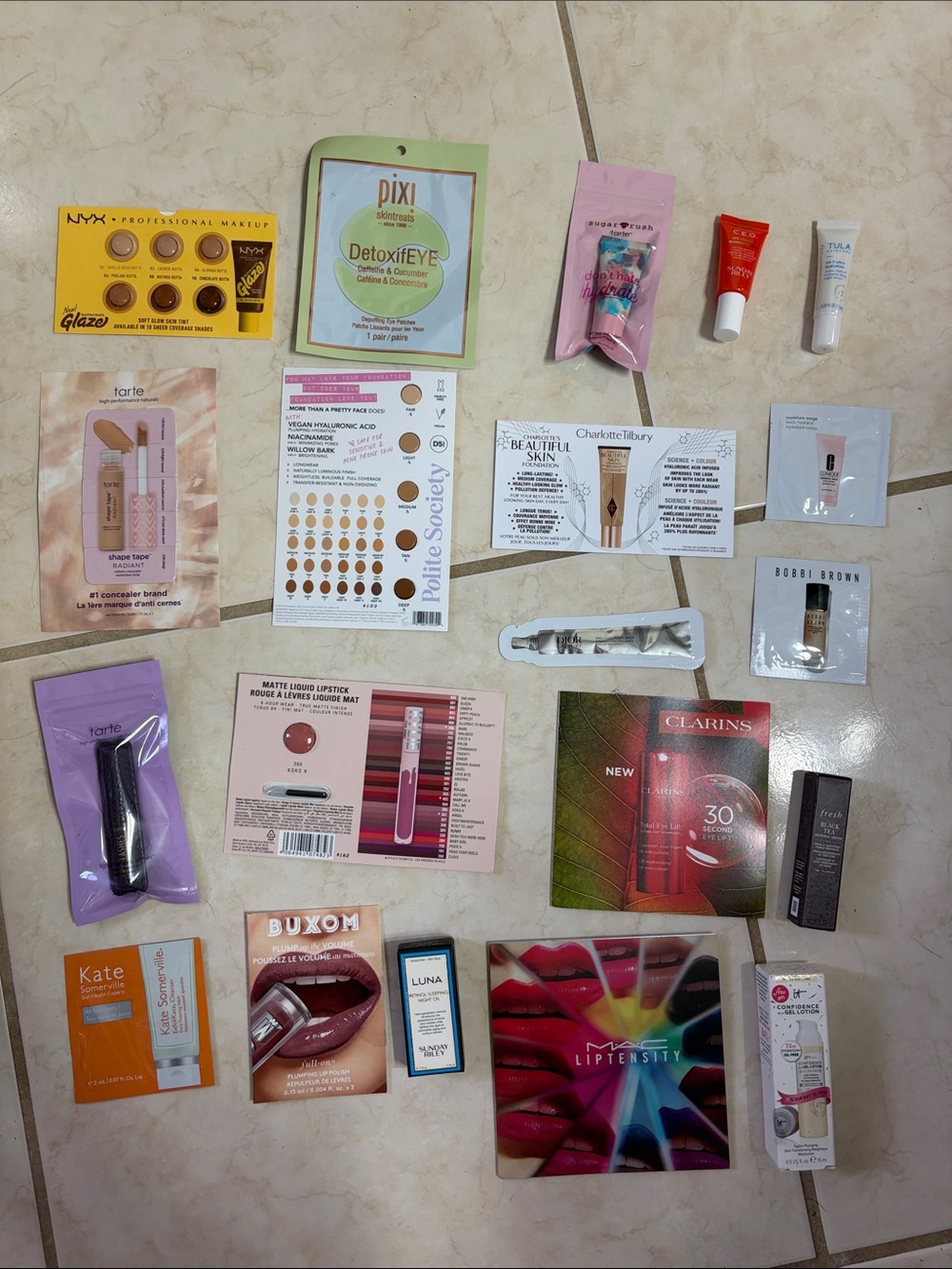 sample assortment bundle for face